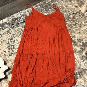 Burnt orange dress